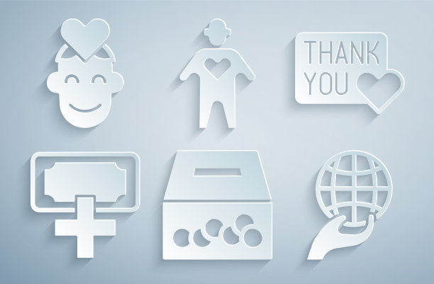 集捐赠与慈善于心感谢您图片下载