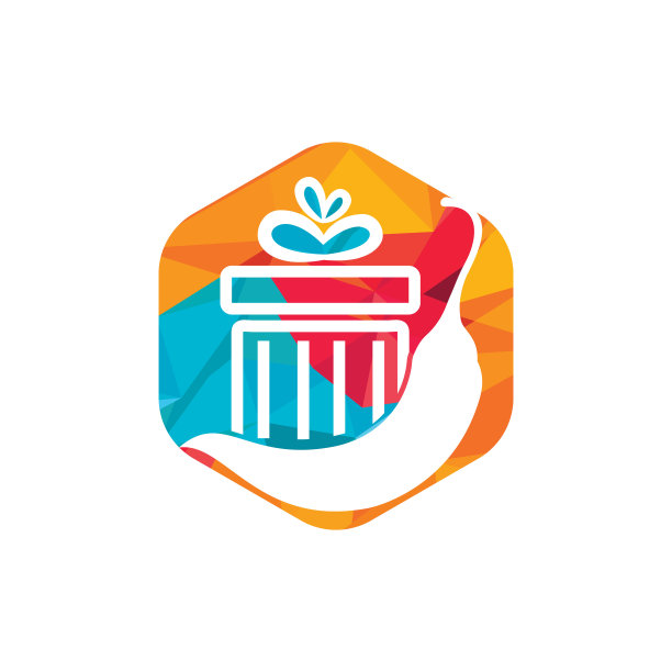 辣礼品矢量标志设计模板。红辣椒礼品矢量标志设计。图片下载