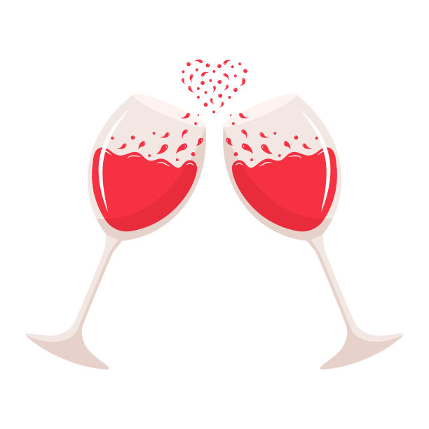 用两杯红酒干杯图片下载