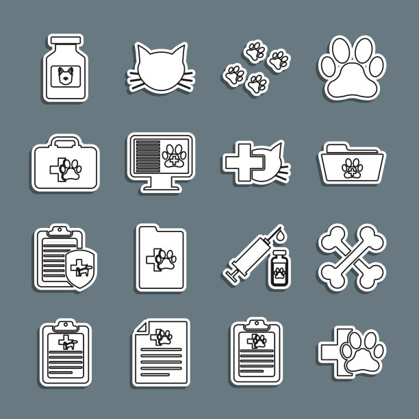 设线兽医诊所交叉骨骼医学图片下载