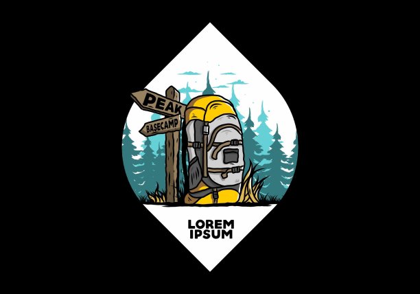 山包旁边的路牌说明图片下载