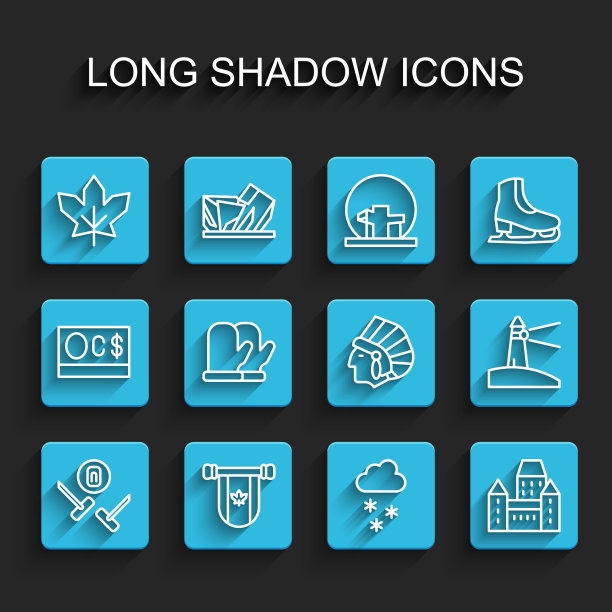 设置线冰壶运动比赛锦旗加拿大图片下载