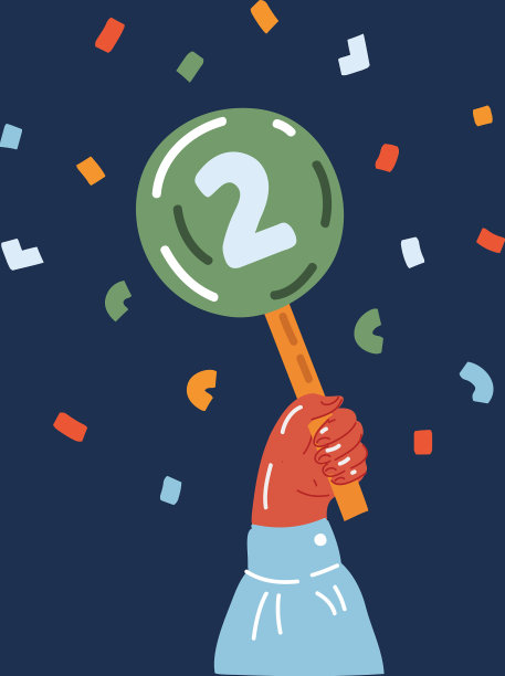 手持得分卡通图片下载