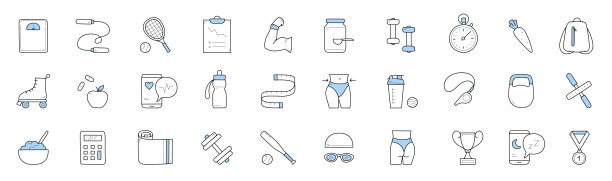 运动锻炼和健康生活方式的偶像图片下载