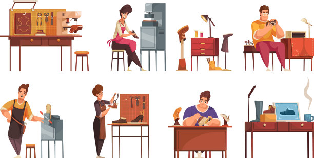 鞋匠的卡通作品图片下载