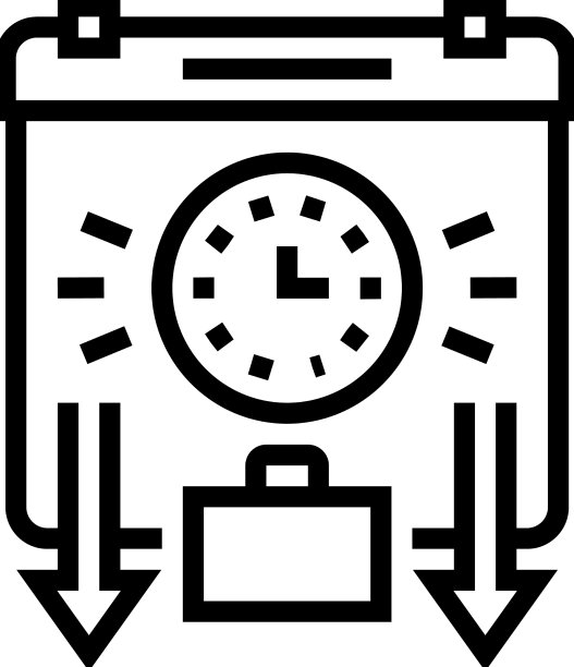 旅行或工作日程线图标图片下载