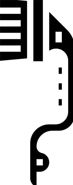 家务清洁刷字形图标图片下载