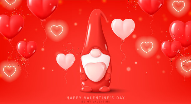 情人节快乐喜庆旗帜节日图片下载