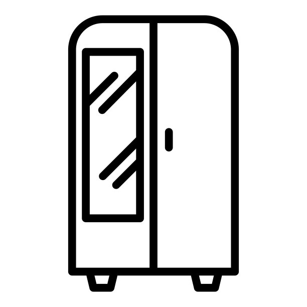 室内家居家具平面图标孤立上图片下载