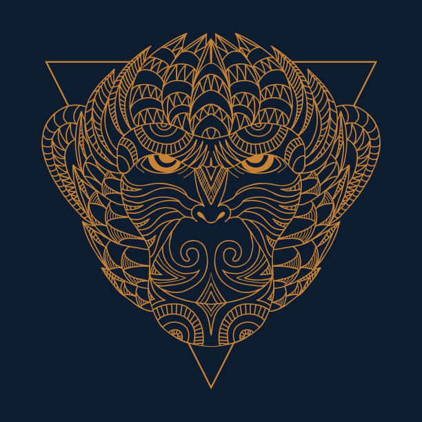 猴线艺术装饰图片下载