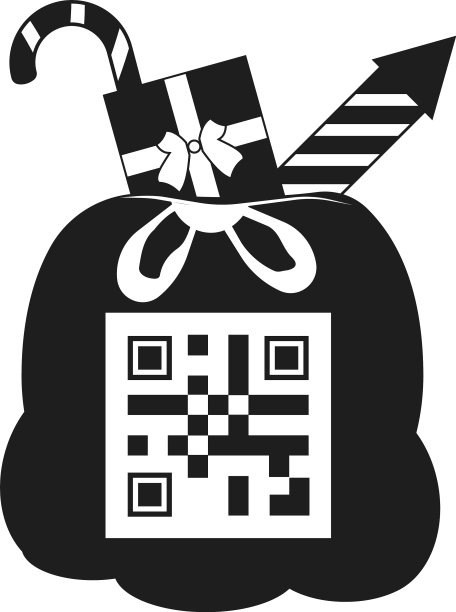用二维码包装的礼物图片下载
