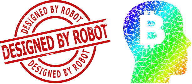 由机器人设计的遇险邮票和印刷图片下载