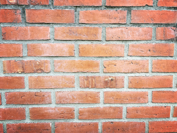 红色砖墙:用作纹理或背景的红色砖墙图片下载