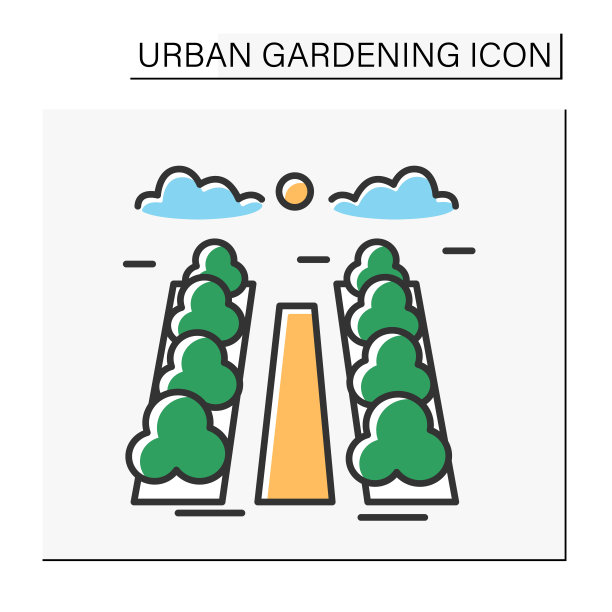 公园彩色图标图片下载