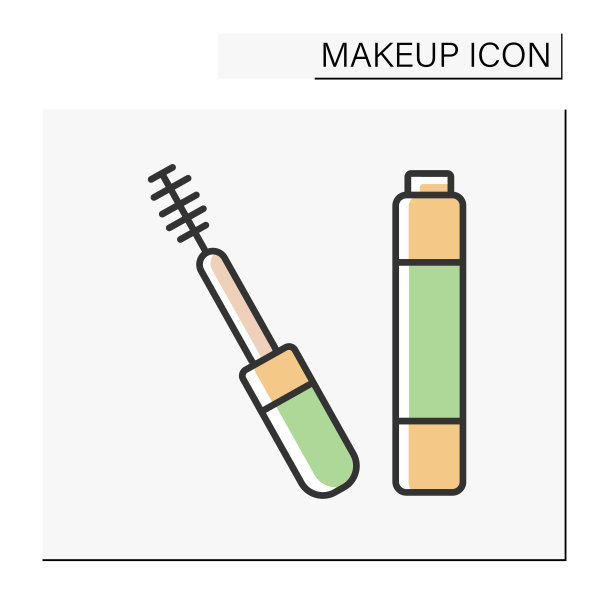 睫毛膏彩色图标图片下载
