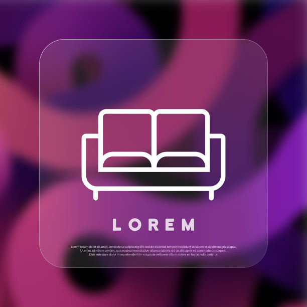 沙发图标。舒适的教练图标。客厅家具。矢量线图标的业务和广告图片下载