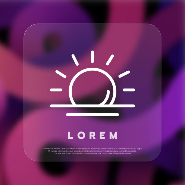 太阳图标。阳光明媚的一天。天气的概念。风格。矢量线图标的业务和广告图片下载