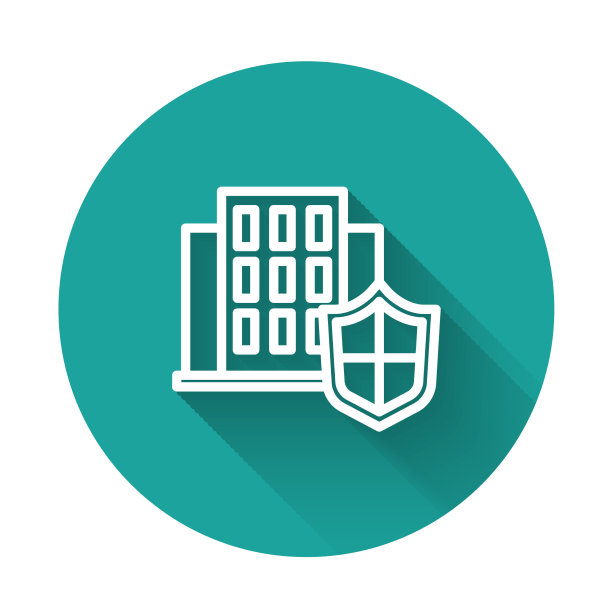 白线房子与盾图标隔离与图片下载