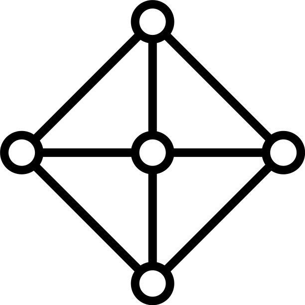 菱形网格中心平面图标图片下载