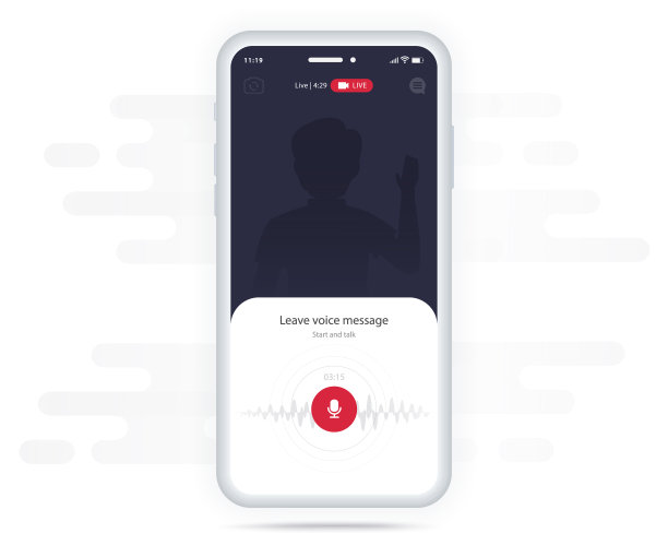 视频通话视频会议UI应用程序设计图片下载