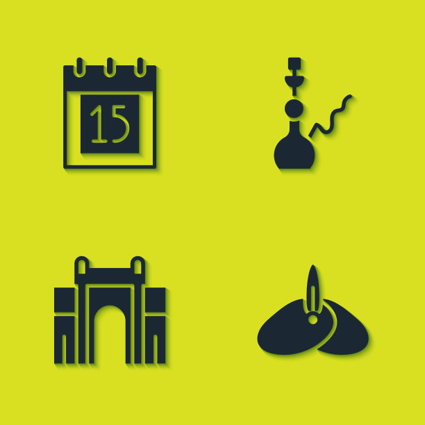 印度独立日设印度头巾图片下载