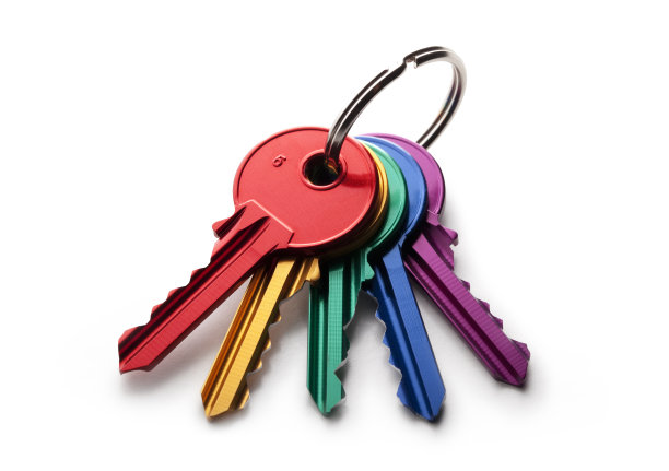 一串彩色按键图片下载