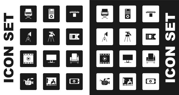 设置豪华轿车和地毯三脚架电影图片下载