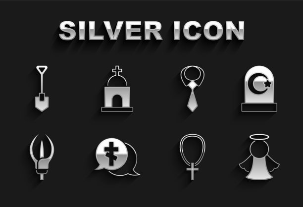 与十字穆斯林墓地天使一起设置坟墓图片下载