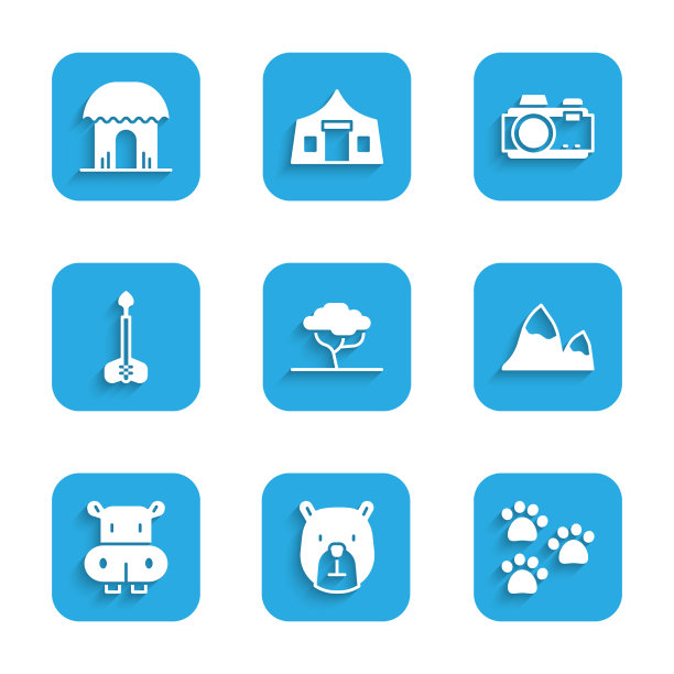 设置非洲树熊头爪印山图片下载