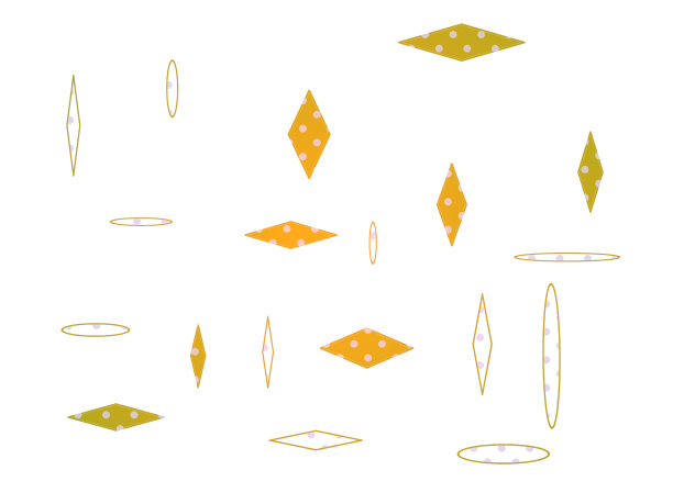 菱形和椭圆形的抽象形象。图片下载