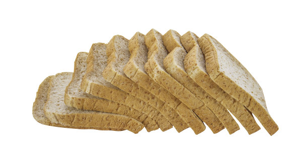 切片面包孤立在白色图片下载