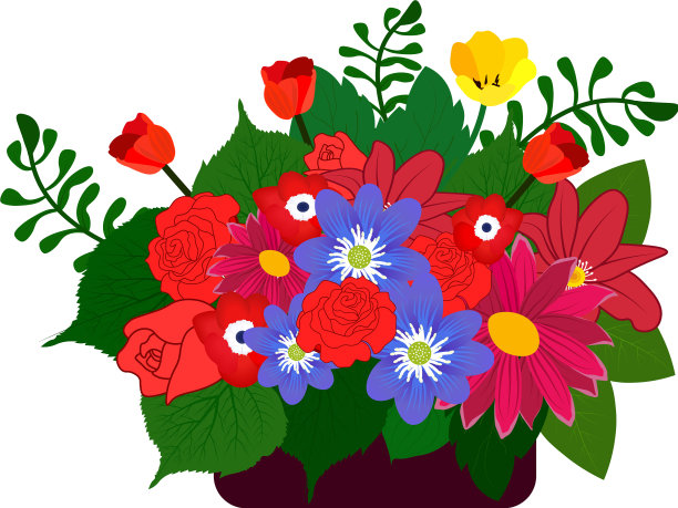 花盆里的花草图片下载