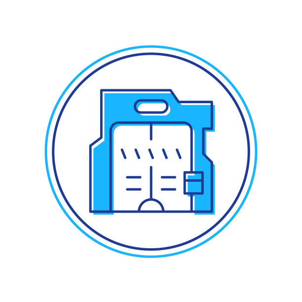 填充轮廓未来滑动门图标图片下载