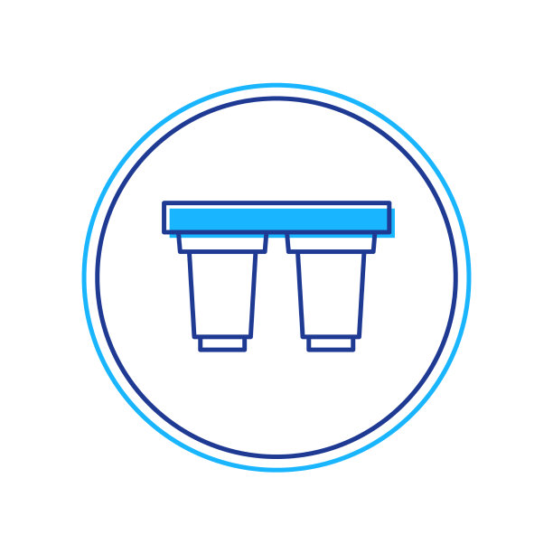 填充轮廓水滤芯图标图片下载