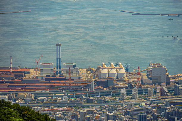 从六甲山上看神户城图片下载