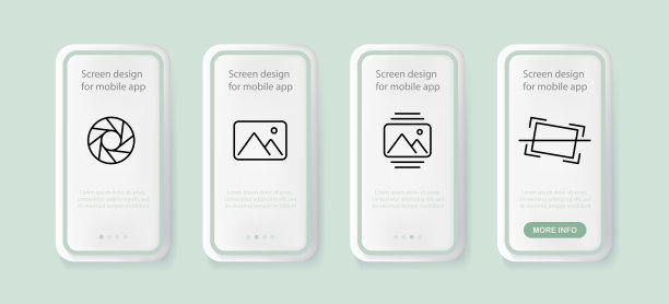 拍摄一组图标。快门，照片，图片，查看，删除，存储，拍摄。爱好的概念。UI手机应用程序屏幕。矢量线图标的业务和广告图片下载