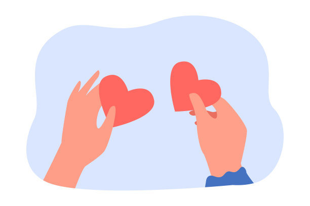 手捧红心的情侣图片下载