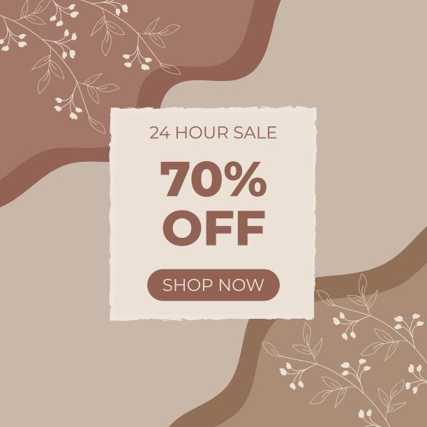 美学和波西米亚旗帜销售70%。抽象的现代背景。图片下载