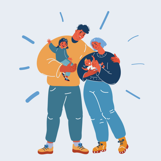 快乐的家庭消费图片下载