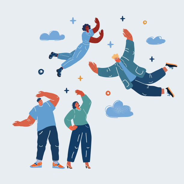 女人漂浮在空中图片下载