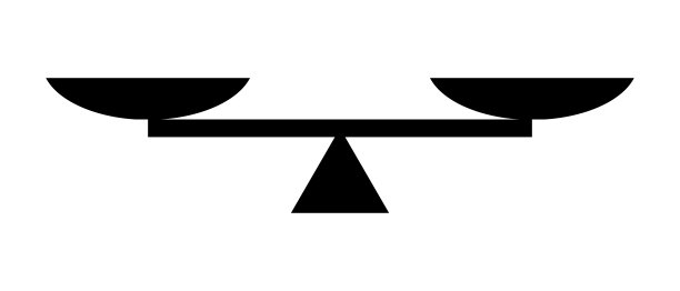 一个均匀平衡的孤立矢量轮廓。图片下载