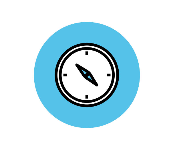 时钟图标孤立在白色背景。矢量插图。图片下载