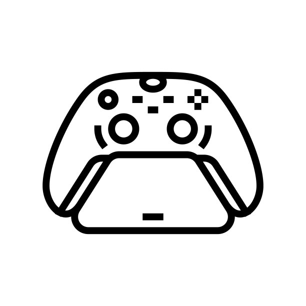 控制器站线图标矢量插图图片下载