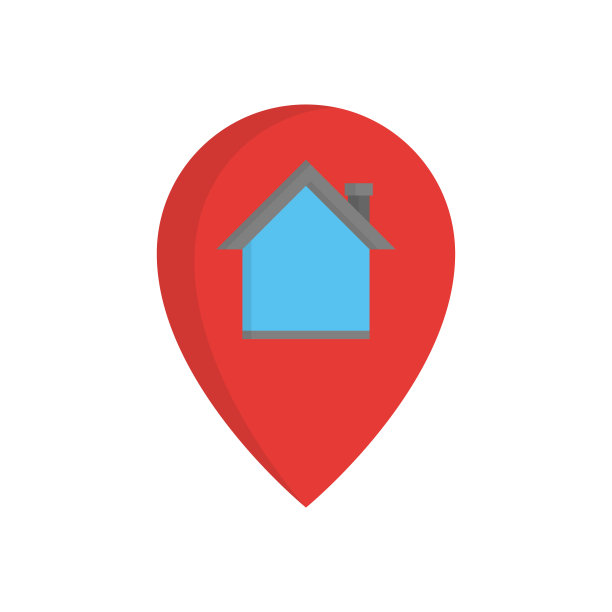 房地产房子图标设计模板矢量插图图片下载