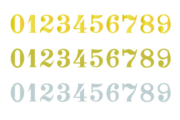 插图集闪闪发光的数字图标图片下载