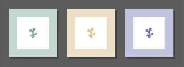 向量植物墙艺术，有叶。图片下载