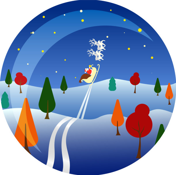 扁平漂亮的球圣诞树玩具图片下载