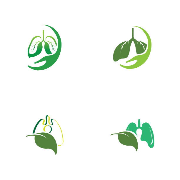 绿肺标志设计图片下载