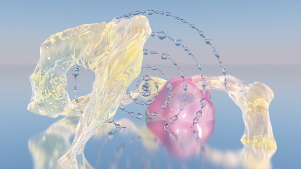 带有图形的抽象背景。3d渲染，3d渲染。图片下载