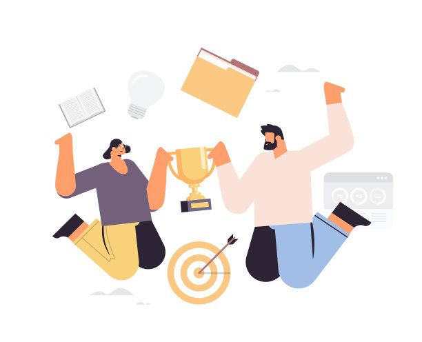 商人捧着金杯做生意图片下载